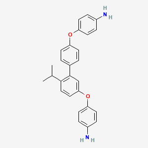 molecular formula C27H26N2O2 B7909622 4-[4-[5-(4-Aminophenoxy)-2-propan-2-ylphenyl]phenoxy]aniline 