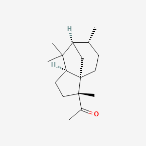1-[(1S,2R,5S,7R,8R)-2,6,6,8-tetramethyl-2-tricyclo[5.3.1.01,5]undecanyl]ethanone