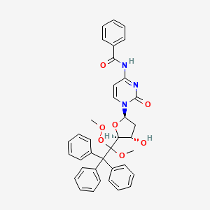 molecular formula C37H35N3O7 B7909676 N-[1-[(2R,4S,5S)-4-hydroxy-5-(1-methoxy-1-methylperoxy-2,2,2-triphenylethyl)oxolan-2-yl]-2-oxopyrimidin-4-yl]benzamide 