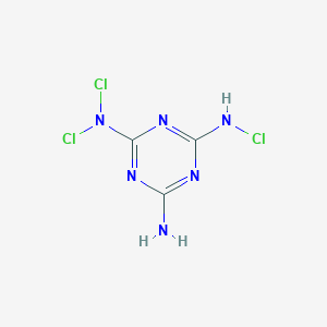 2-N,2-N,4-N-trichloro-1,3,5-triazine-2,4,6-triamine