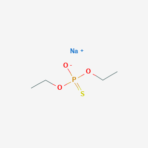 molecular formula C4H10NaO3PS B7909702 Thiophosphoric acid O,O-diethyl S-sodium salt 