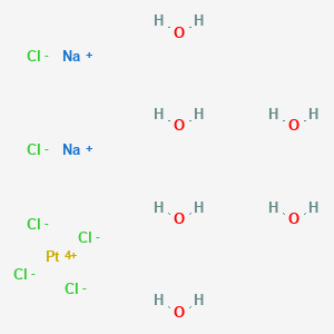 molecular formula Cl6H12Na2O6Pt B7909728 Disodium;platinum(4+);hexachloride;hexahydrate 