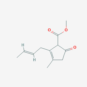 methyl 2-[(E)-but-2-enyl]-3-methyl-5-oxocyclopent-2-ene-1-carboxylate