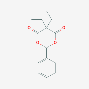 molecular formula C14H16O4 B7909752 5,5-Diethyl-2-phenyl-1,3-dioxane-4,6-dione 