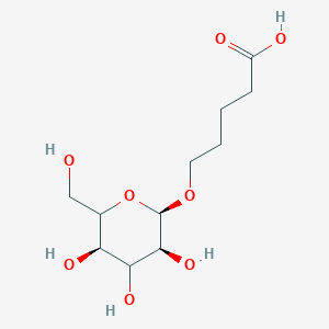 5-[(2R,3S,5R)-3,4,5-trihydroxy-6-(hydroxymethyl)oxan-2-yl]oxypentanoic acid