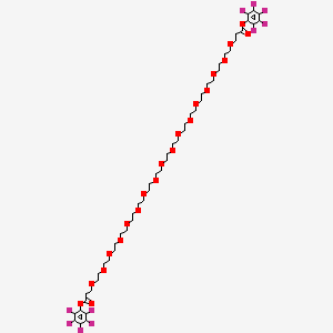 molecular formula C50H72F10O21 B7909835 Bis-PEG17-PFP ester 