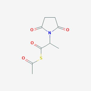 molecular formula C9H11NO4S B7909843 Acetic 2-(2,5-dioxopyrrolidin-1-yl)propanoic thioanhydride 