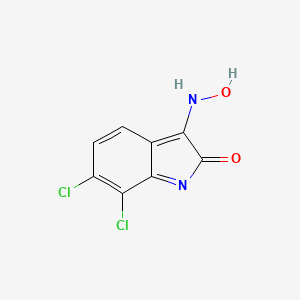 6,7-dichloro-3-(hydroxyamino)indol-2-one