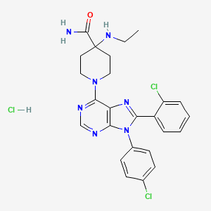 molecular formula C25H26Cl3N7O B7909994 Otenabant hydrochloride CAS No. 919516-56-6