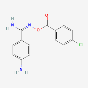 (Z)-[Amino(4-aminophenyl)methylidene]amino 4-chlorobenzoate