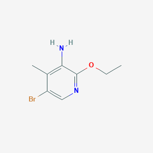 molecular formula C8H11BrN2O B7910063 5-Bromo-2-ethoxy-4-methylpyridin-3-amine 