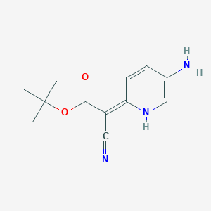 Tert-butyl 2-[(2E)-5-amino-1H-pyridin-2-ylidene]-2-cyanoacetate