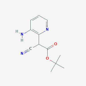 tert-Butyl 2-(3-aminopyridin-2-yl)-2-cyanoacetate