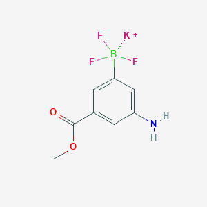 molecular formula C8H8BF3KNO2 B7910084 Potassium [3-amino-5-(methoxycarbonyl)phenyl]trifluoroboranuide 