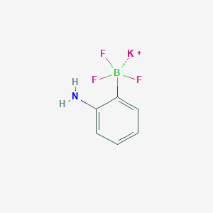 molecular formula C6H6BF3KN B7910090 Potassium (2-aminophenyl)trifluoroboranuide 