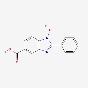 1-Hydroxy-2-phenyl-1,3-benzodiazole-5-carboxylic acid