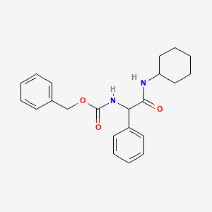 molecular formula C22H26N2O3 B7910127 Benzyl (2-(cyclohexylamino)-2-oxo-1-phenylethyl)carbamate 