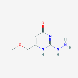 2-hydrazinyl-6-(methoxymethyl)-1H-pyrimidin-4-one