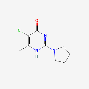 5-chloro-6-methyl-2-pyrrolidin-1-yl-1H-pyrimidin-4-one