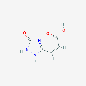 (Z)-3-(5-oxo-1,2-dihydro-1,2,4-triazol-3-yl)prop-2-enoic acid