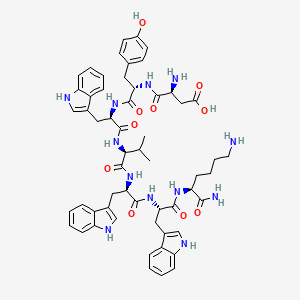 molecular formula C57H68N12O10 B7910179 H-Asp-Tyr-D-Trp-Val-D-Trp-D-Trp-Lys-NH2 