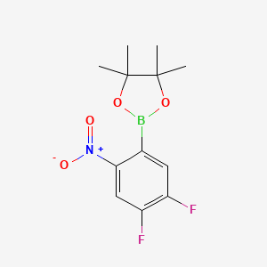 2-(4,5-Difluoro-2-nitrophenyl)-4,4,5,5-tetramethyl-1,3,2-dioxaborolane