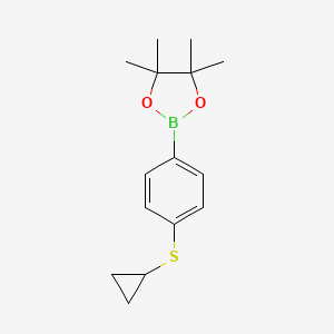 2-[4-(Cyclopropylsulfanyl)phenyl]-4,4,5,5-tetramethyl-1,3,2-dioxaborolane