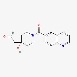 4-Hydroxy-1-(6-quinolinylcarbonyl)-4-piperidineacetaldehyde