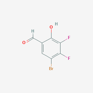 molecular formula C7H3BrF2O2 B7910335 5-Bromo-3,4-difluoro-2-hydroxybenzaldehyde 