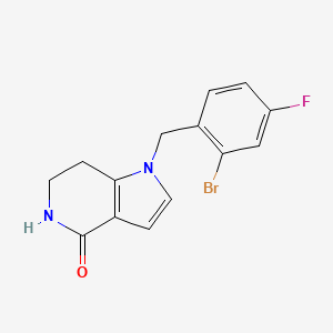 1-(2-bromo-4-fluorobenzyl)-6,7-dihydro-1H-pyrrolo[3,2-c]pyridin-4(5H)-one