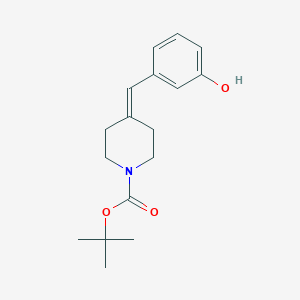 molecular formula C17H23NO3 B7910366 Tert-butyl 4-(3-hydroxybenzylidene)piperidine-1-carboxylate CAS No. 1020329-87-6