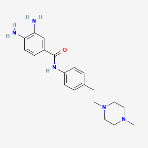 3,4-diamino-N-(4-(2-(4-methylpiperazin-1-yl)ethyl)phenyl)benzamide