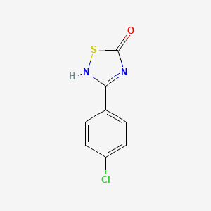 molecular formula C8H5ClN2OS B7910403 3-(4-chlorophenyl)-2H-1,2,4-thiadiazol-5-one 