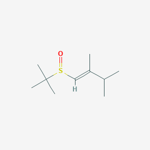 molecular formula C10H20OS B7910407 (E)-1-(tert-butylsulfinyl)-2,3-dimethylbut-1-ene 