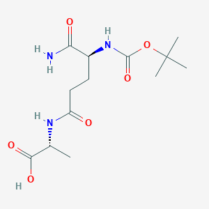 molecular formula C13H23N3O6 B7910464 Boc-D-isoGln-Ala-OH 