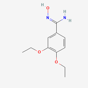 molecular formula C11H16N2O3 B7910471 3,4-diethoxy-N-hydroxybenzamidine 