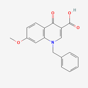 molecular formula C18H15NO4 B7910473 1-Benzyl-1,4-dihydro-7-methoxy-4-oxoquinoline-3-carboxylic acid 