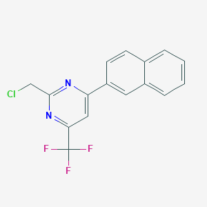 2-(Chloromethyl)-4-(trifluoromethyl)-6-(naphthalen-3-yl)pyrimidine