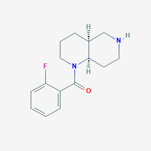 molecular formula C15H19FN2O B7910541 (2-Fluoro-phenyl)-(octahydro-[1,6]naphthyridin-1-yl)-methanone 