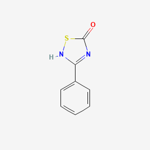 molecular formula C8H6N2OS B7910576 3-phenyl-2H-1,2,4-thiadiazol-5-one 