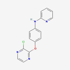 molecular formula C15H11ClN4O B7910584 N-(4-(3-chloropyrazin-2-yloxy)phenyl)pyridin-2-amine CAS No. 1206970-13-9