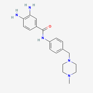 3,4-diamino-N-(4-((4-methylpiperazin-1-yl)methyl)phenyl)benzamide