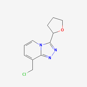 8-(Chloromethyl)-3-(tetrahydrofuran-2-yl)-[1,2,4]triazolo[4,3-a]pyridine