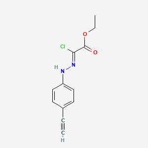 2-Chloro-2-(4'-ethynylphenylhydrazono)acetic acid ethyl ester