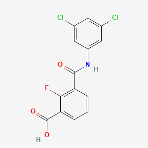 3-(3,5-Dichlorophenylcarbamoyl)-2-fluorobenzoic acid