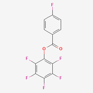 molecular formula C13H4F6O2 B7910659 Perfluorophenyl 4-fluorobenzoate 