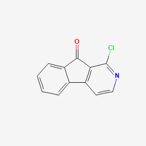 molecular formula C12H6ClNO B7910664 1-chloro-9H-indeno[2,1-c]pyridin-9-one 