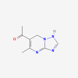 1-(5-methyl-1,7-dihydro-[1,2,4]triazolo[1,5-a]pyrimidin-6-yl)ethanone