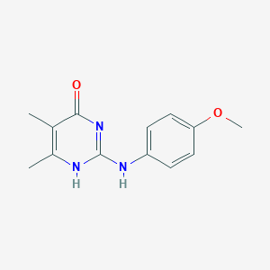 2-(4-methoxyanilino)-5,6-dimethyl-1H-pyrimidin-4-one