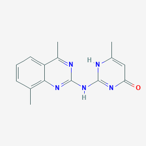 2-[(4,8-dimethylquinazolin-2-yl)amino]-6-methyl-1H-pyrimidin-4-one